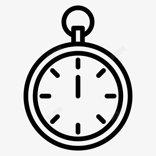 怀表时钟时间图标svg_新图网 https://ixintu.com 复古 怀表 时钟 时间