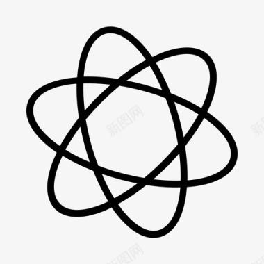 原子分子粒子图标图标
