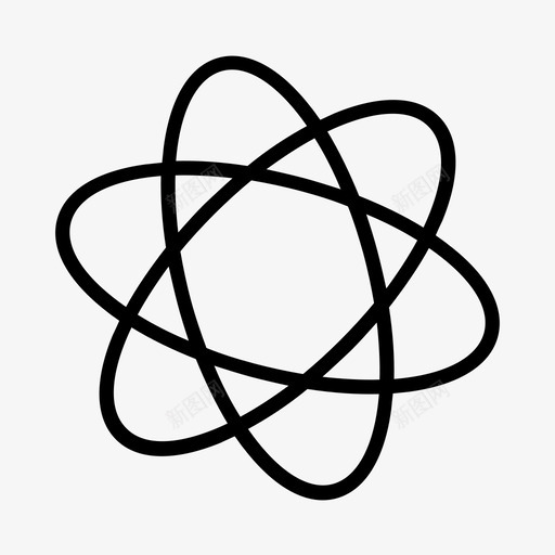 原子分子粒子图标svg_新图网 https://ixintu.com 分子 原子 科学 粒子