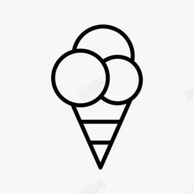 冰淇淋玉米沙漠图标图标