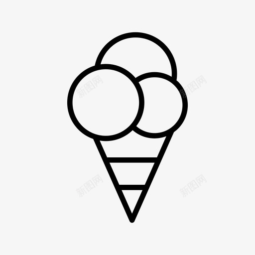 冰淇淋玉米沙漠图标svg_新图网 https://ixintu.com 冰淇淋 沙漠 玉米 食品