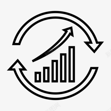 销售预测图表报表图标图标