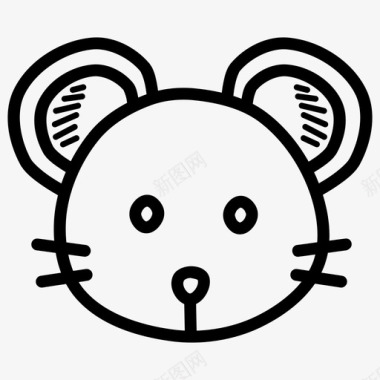 老鼠动物中国图标图标