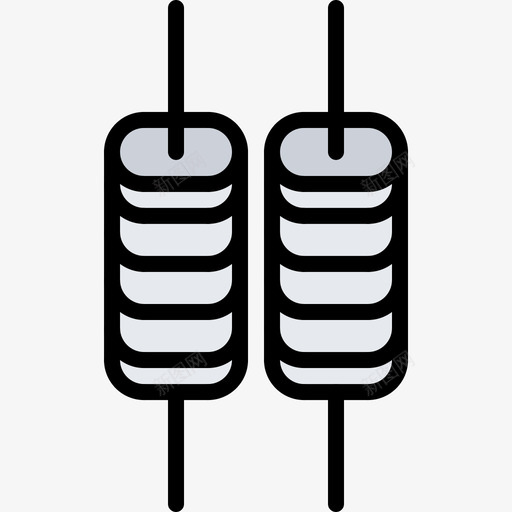 电阻计算机53彩色图标svg_新图网 https://ixintu.com 彩色 电阻 计算机