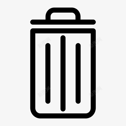 回收站罐子垃圾桶图标svg_新图网 https://ixintu.com 其他 回收站 垃圾桶 罐子