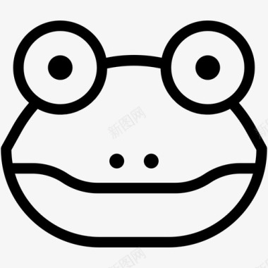 青蛙动物湖泊图标图标