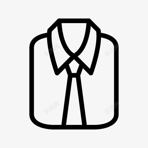 正式的衬衫衣服男人图标svg_新图网 https://ixintu.com 正式的衬衫 男人 衣服