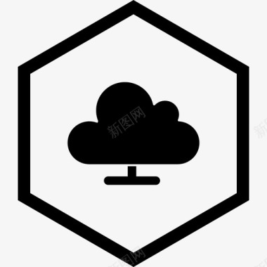 云计算网络存储图标图标