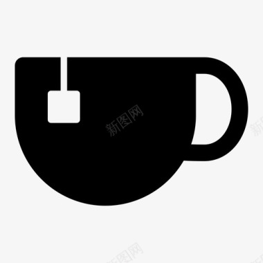 茶咖啡因咖啡图标图标