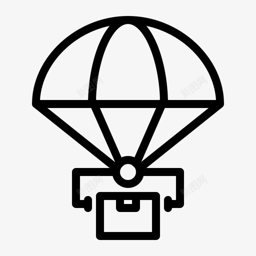 空运箱子货物图标svg_新图网 https://ixintu.com 空运 箱子 船运 货物 远征货物概述 降落伞