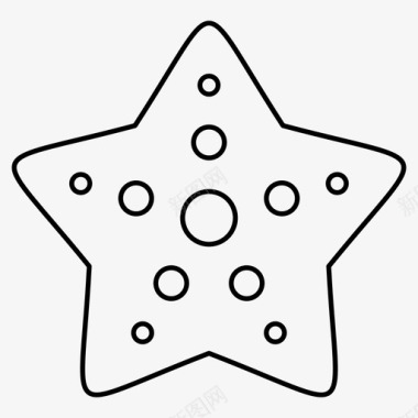 星形形状用户界面图标图标