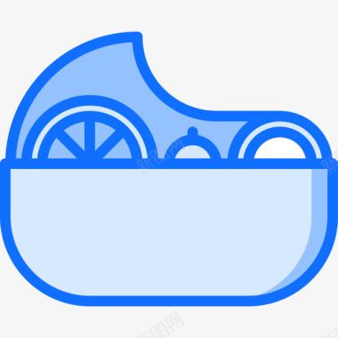 沙拉99餐厅蓝色图标图标