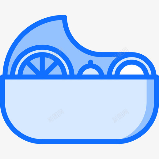 沙拉99餐厅蓝色图标svg_新图网 https://ixintu.com 99餐厅 沙拉 蓝色