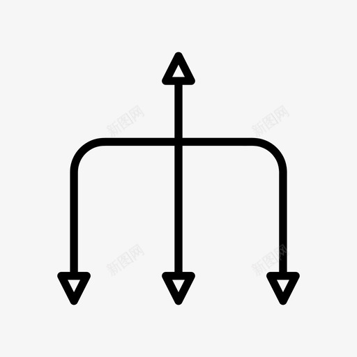 箭头方向连接图标svg_新图网 https://ixintu.com 导航 方向 箭头 箭头双头线 连接