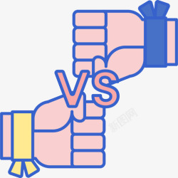 vs3Vs运动3线性颜色图标高清图片