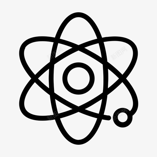 原子分子物理图标svg_新图网 https://ixintu.com 分子 原子 教育 物理 科学