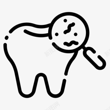 细菌牙科护理牙医图标图标
