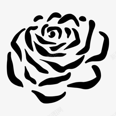 玫瑰花花玫瑰丛图标图标