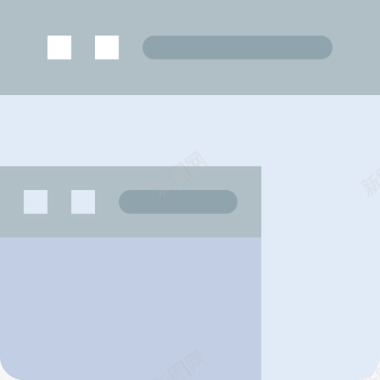 窗口网站布局和用户界面平面图标图标