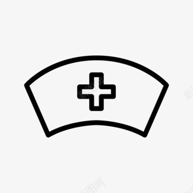 护士帽健康医院图标图标