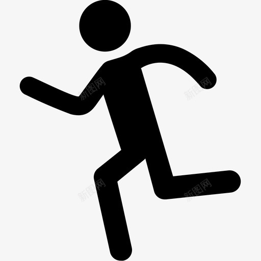 慢跑锻炼健身图标svg_新图网 https://ixintu.com 健康 健身 慢跑 跑步 锻炼 锻炼实心图标