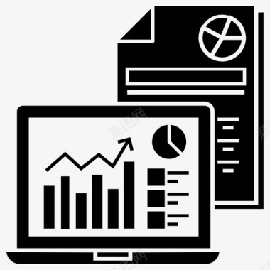 在线图形报告会计报告效率报告图标图标