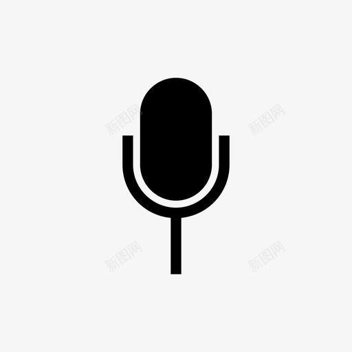麦克风命令智能手机图标svg_新图网 https://ixintu.com 命令 声音 手机 智能 语音 麦克风