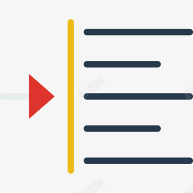 对齐文本格式7平面图标图标