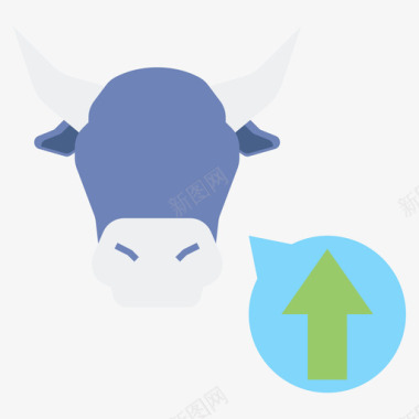 牛市投资持平图标图标