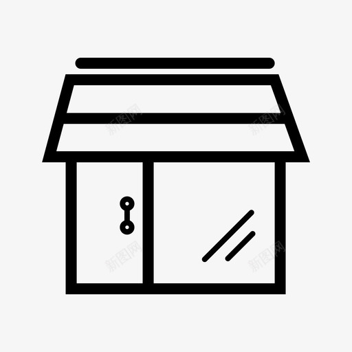 商店建筑物购物图标svg_新图网 https://ixintu.com 商店 建筑物 购物