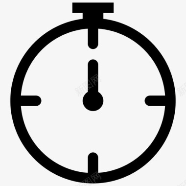 秒表截止日期持续时间图标图标