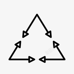 重用回收箭头方向图标高清图片
