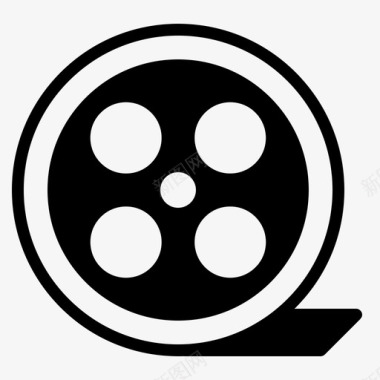 胶卷电影录像机图标图标