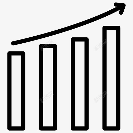 图形业务增加图标svg_新图网 https://ixintu.com 业务 利率 加粗 图形 增加 粗线 财务 货币