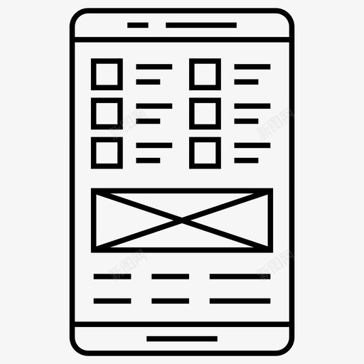 移动界面布局移动墙纸图标svg_新图网 https://ixintu.com 一组siteflow线框布局ui套件线向量图标 布局 用户体验 用户界面 移动墙纸 移动界面
