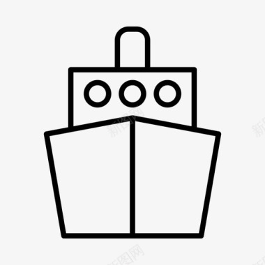 游船船货船图标图标