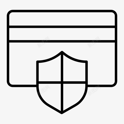 卡安全支付保护图标svg_新图网 https://ixintu.com 保护 安全 支付