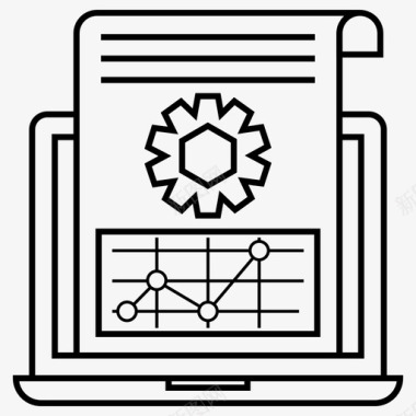 信息图管理业务分析业务管理图标图标