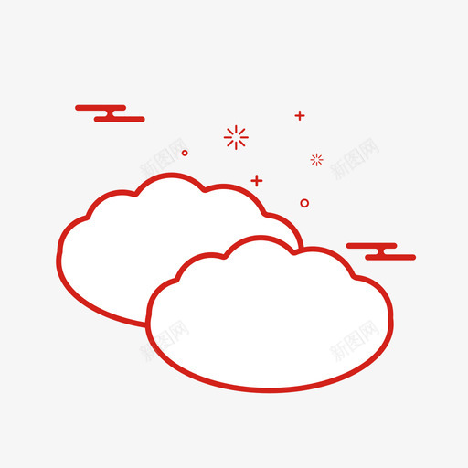 饺子svg_新图网 https://ixintu.com 饺子 单色 线性 扁平 简约 可爱