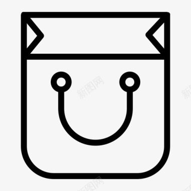 购物袋商业经济图标图标