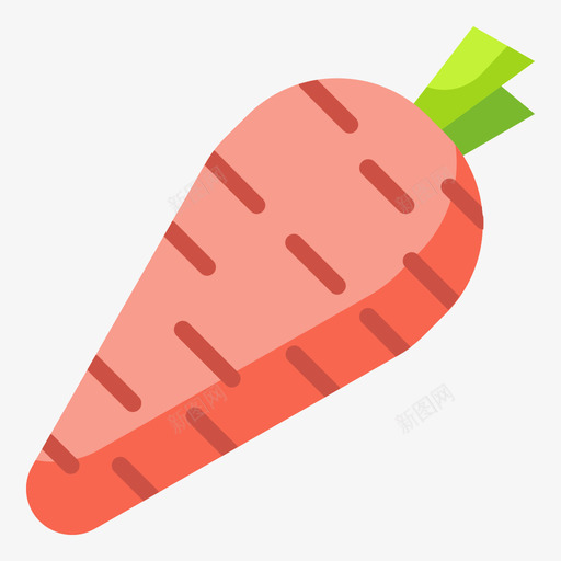 胡萝卜水果和蔬菜49扁平图标svg_新图网 https://ixintu.com 扁平 水果 胡萝卜 蔬菜