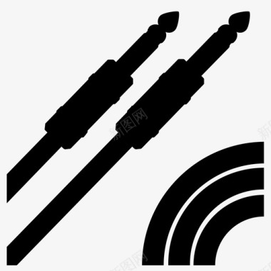 trs电缆音频音频插孔图标图标