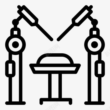 激光手术机器人手术图标图标