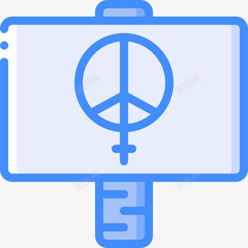 女权主义女权主义22蓝色图标svg_新图网 https://ixintu.com 女权主义 蓝色