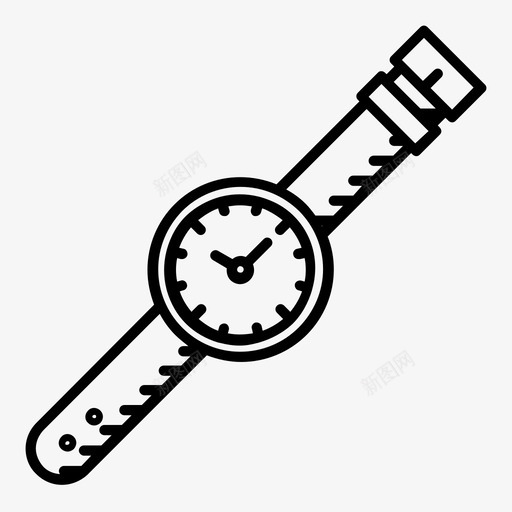 钟表手表时间图标svg_新图网 https://ixintu.com 学校教育 手表 时间 钟表