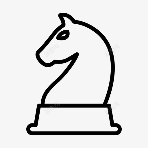 国际象棋游戏计划图标svg_新图网 https://ixintu.com 业务 国际象棋 大纲 战略 游戏 计划