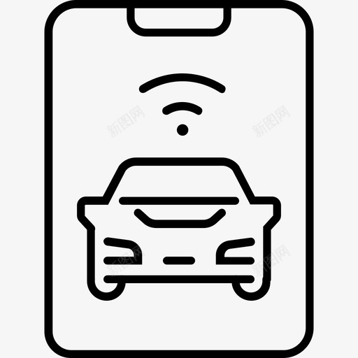 在线申请车汽车智能图标svg_新图网 https://ixintu.com 在线申请 智能 智能交通 汽车