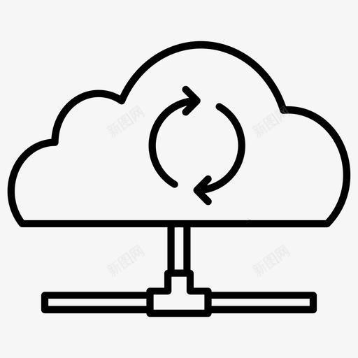 云系统计算机设备图标svg_新图网 https://ixintu.com 云系统 技术 技术概要3 计算机 设备