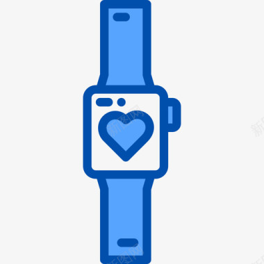 智能手表fitness85蓝色图标图标