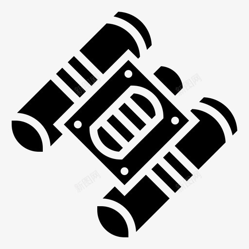 反光镜双筒望远镜灯光图标svg_新图网 https://ixintu.com 双筒 反光镜 变焦 导航 救援 望远镜 标志 灯光